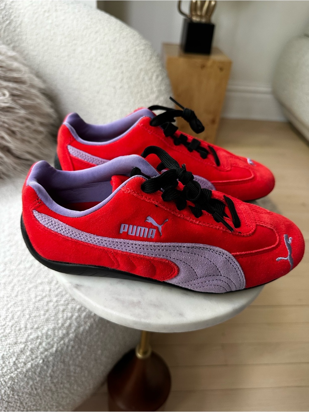 PUMA - Women Speedcat OG Sneakers 42 PUMA RED/LAVENDER ALERT - Picture 2 of 6